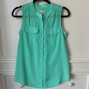 J Crew Teal Green Button Down